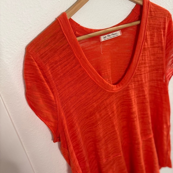 We The Free Vibrant Orange Short Sleeve Top - Picture 3 of 5